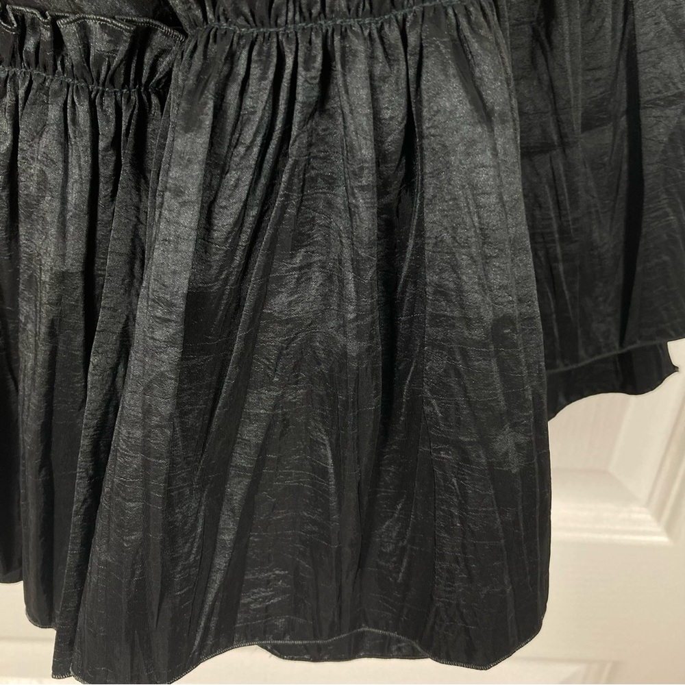 La Perla Midnight Black Ruffled Robe - Picture 8 of 12